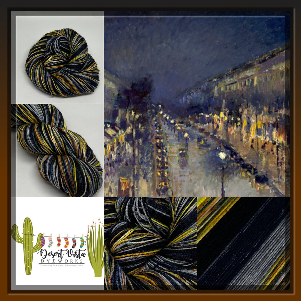 The Boulevard Montmartre Four Stripe Self Striping Yarn