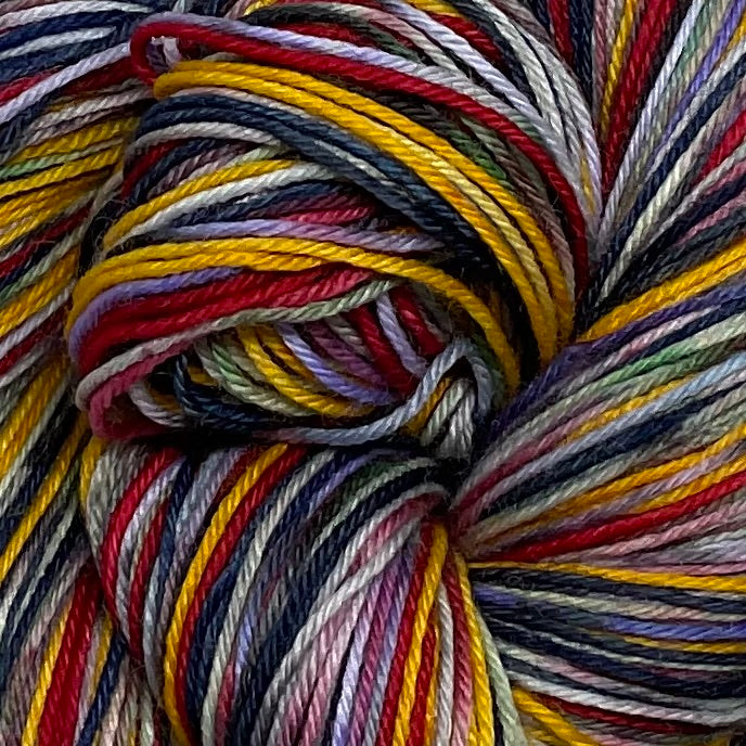 Herme the ZomBody Elf Six Stripe Self Striping Yarn