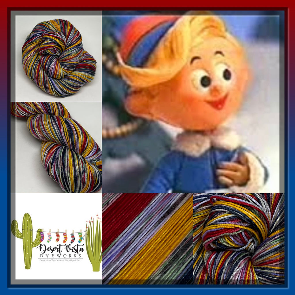 Herme the ZomBody Elf Six Stripe Self Striping Yarn