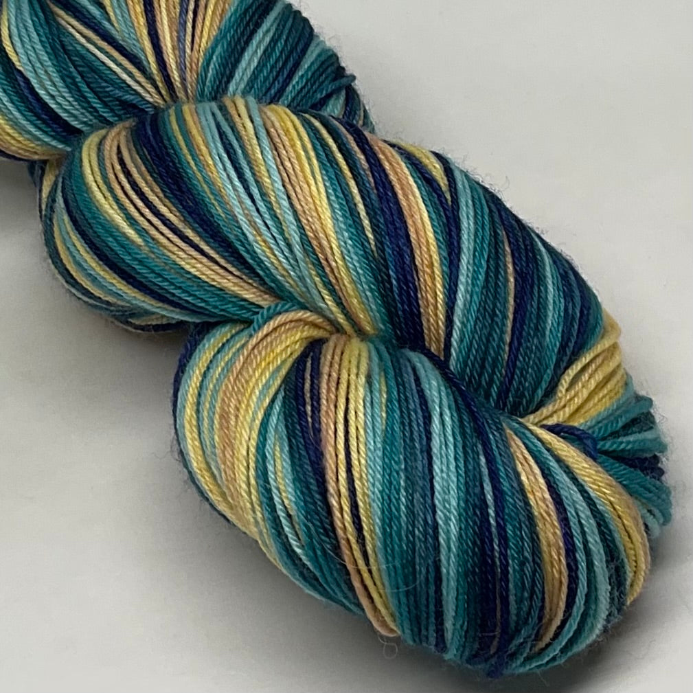 Indigo Desert Night Six Stripe Self Striping Yarn