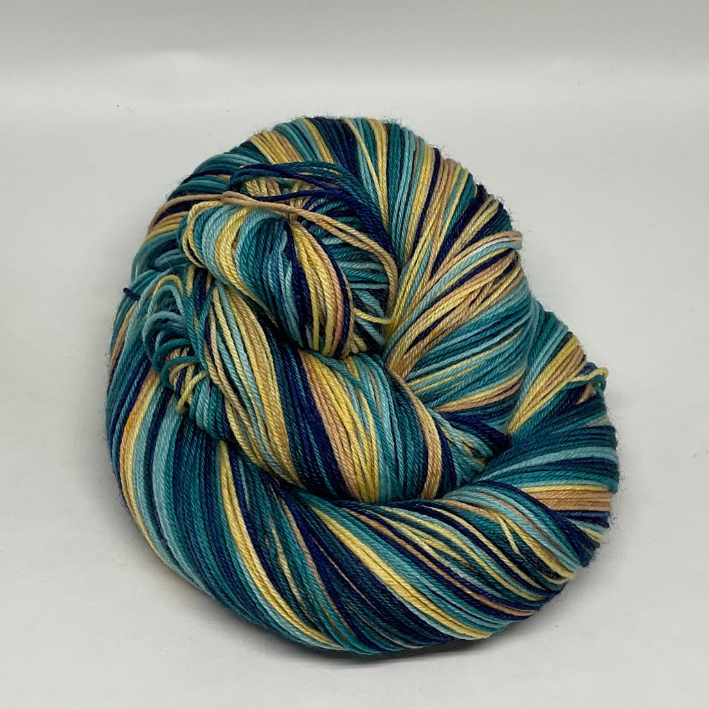 Indigo Desert Night Six Stripe Self Striping Yarn