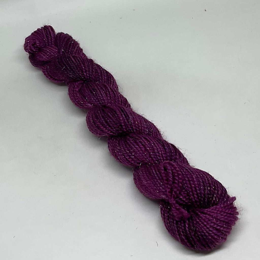 Single Raspberry Mini Skein for Toes and Heels Approx. 92 yards