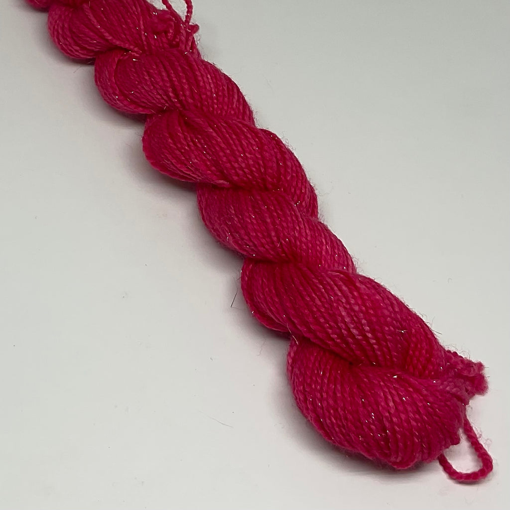 Single Red Mini Skein for Toes and Heels Approx. 92 yards