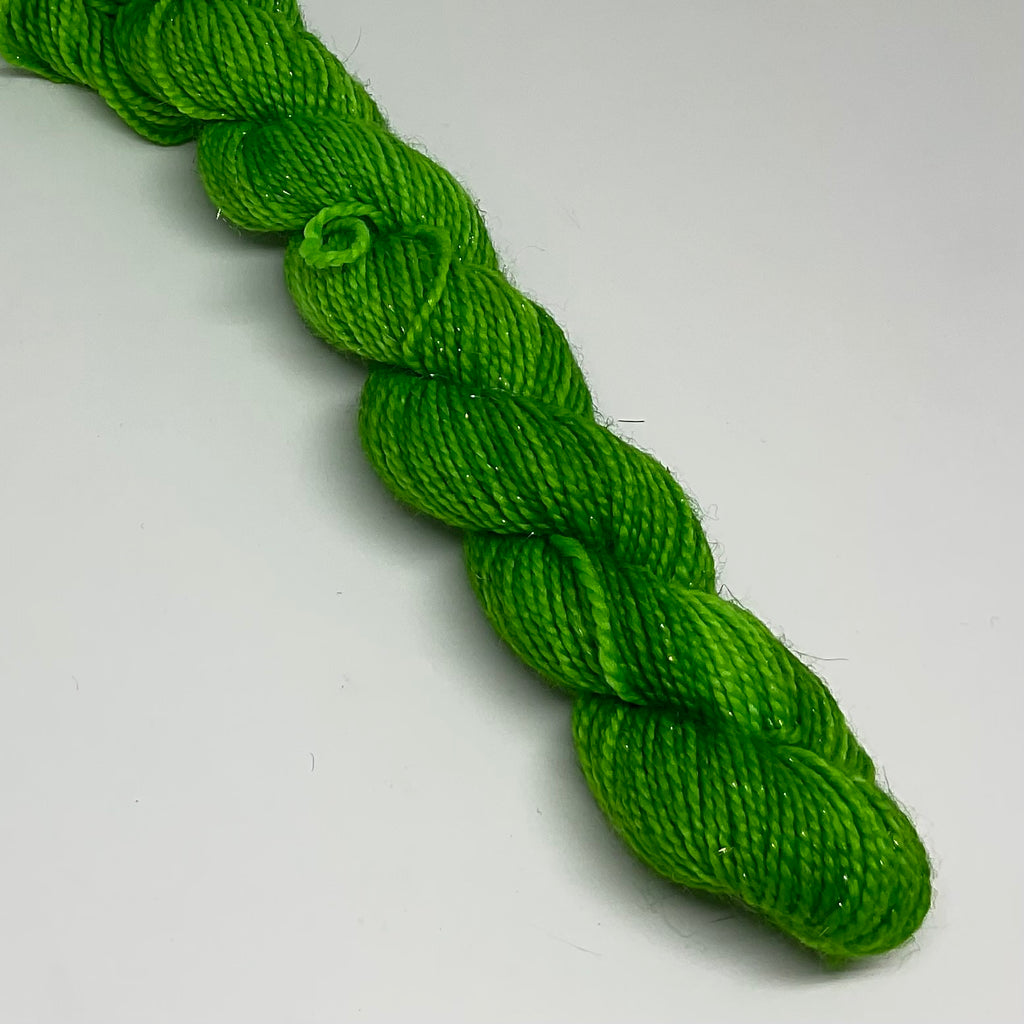 Single Grass Green Mini Skein for Toes and Heels Approx. 92 yards