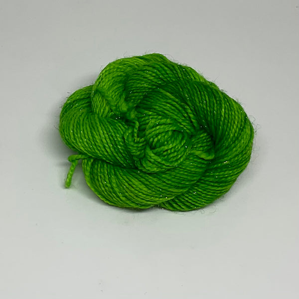Single Grass Green Mini Skein for Toes and Heels Approx. 92 yards
