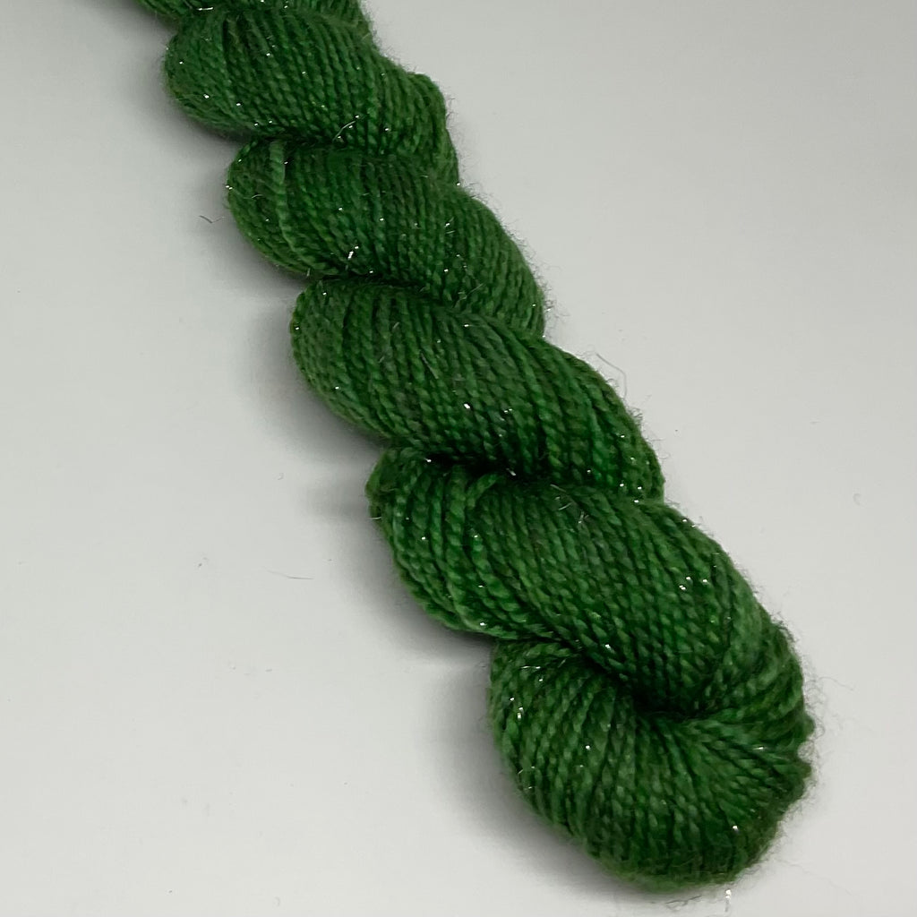 Single Dark Green Mini Skein for Toes and Heels Approx. 92 yards