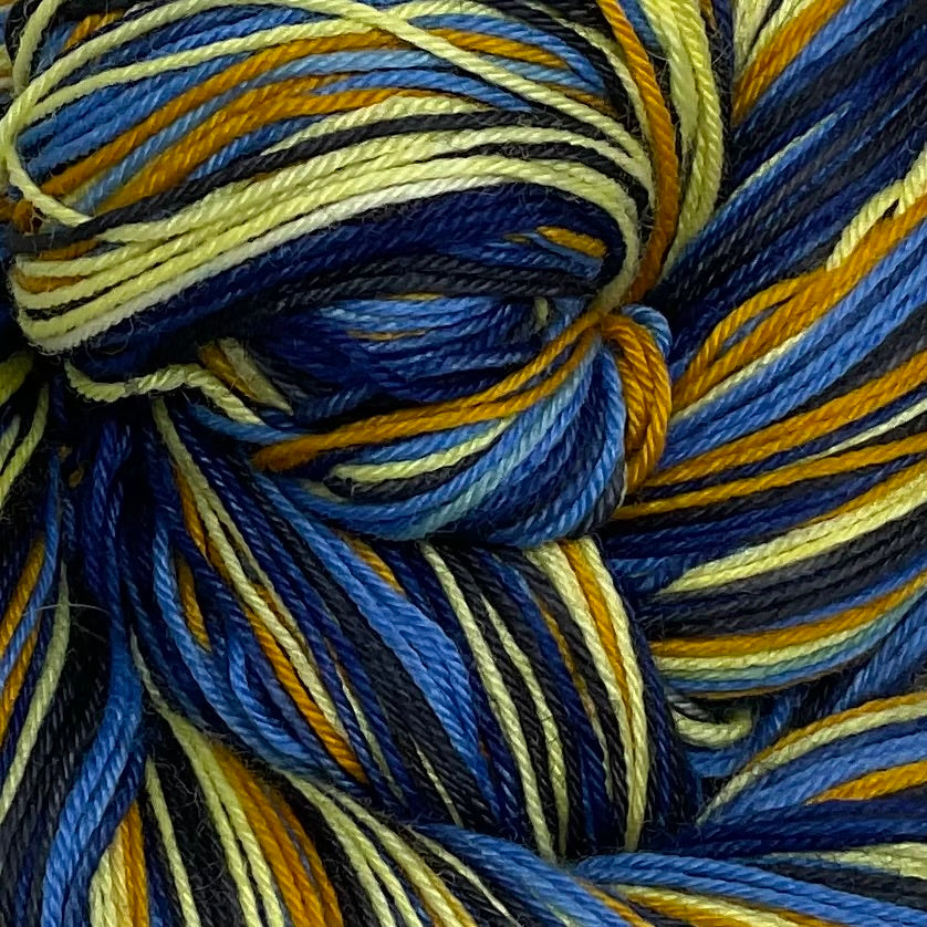 Van Gogh’s Starry Night Five Stripe Self Striping Yarn