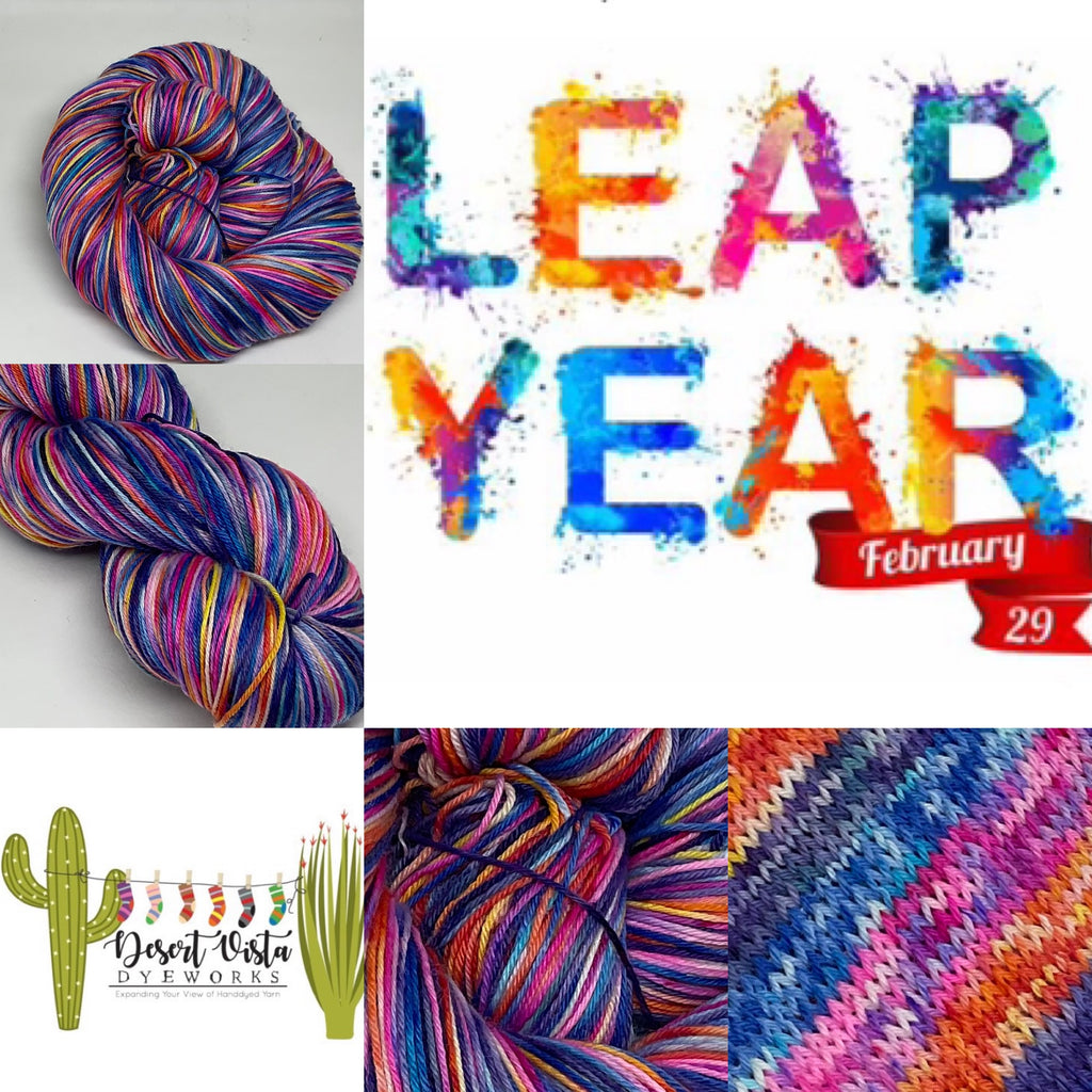 Leap Year Four Stripe Self Striping Yarn