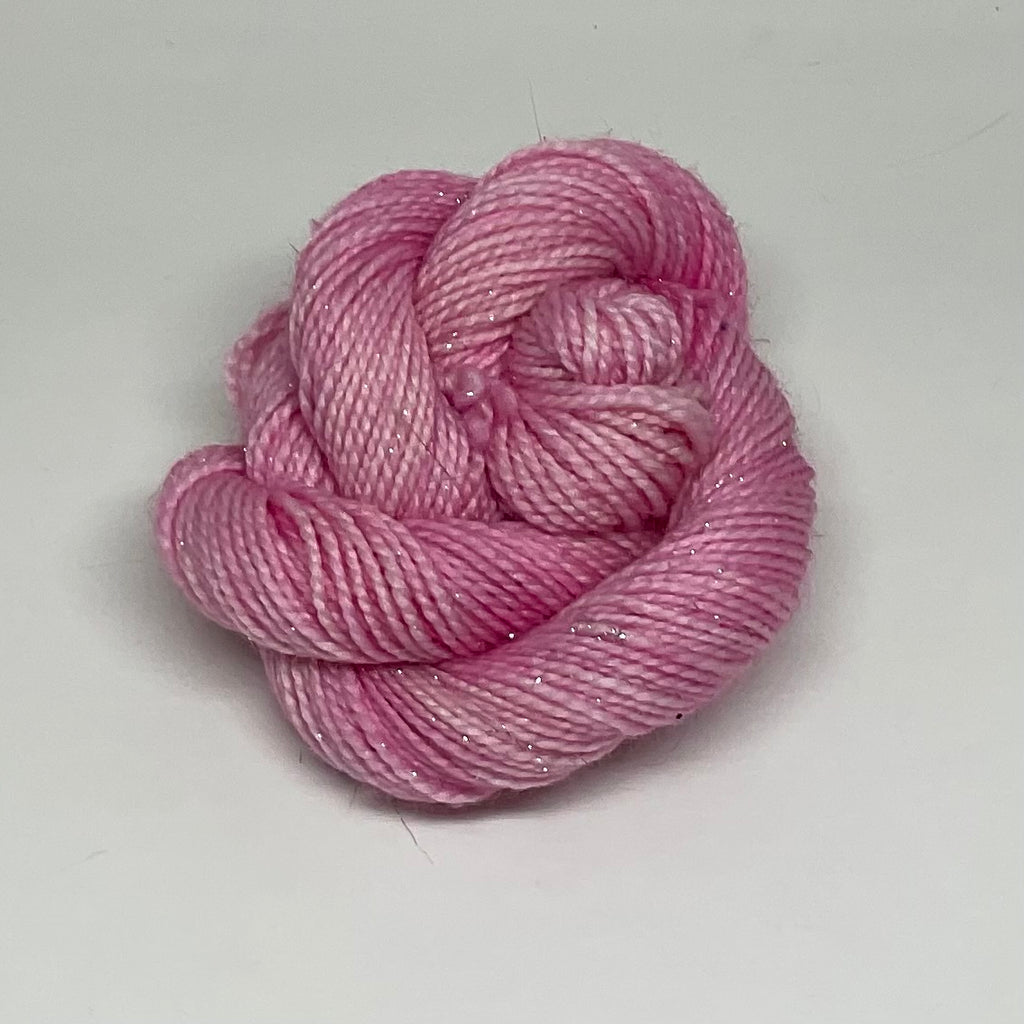 Single Pastel Pink Mini Skein for Toes and Heels Approx. 92 yards