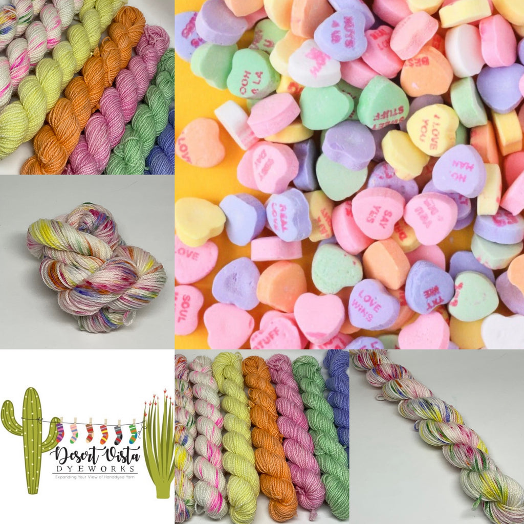 Conversation Hearts Mini Skein Set