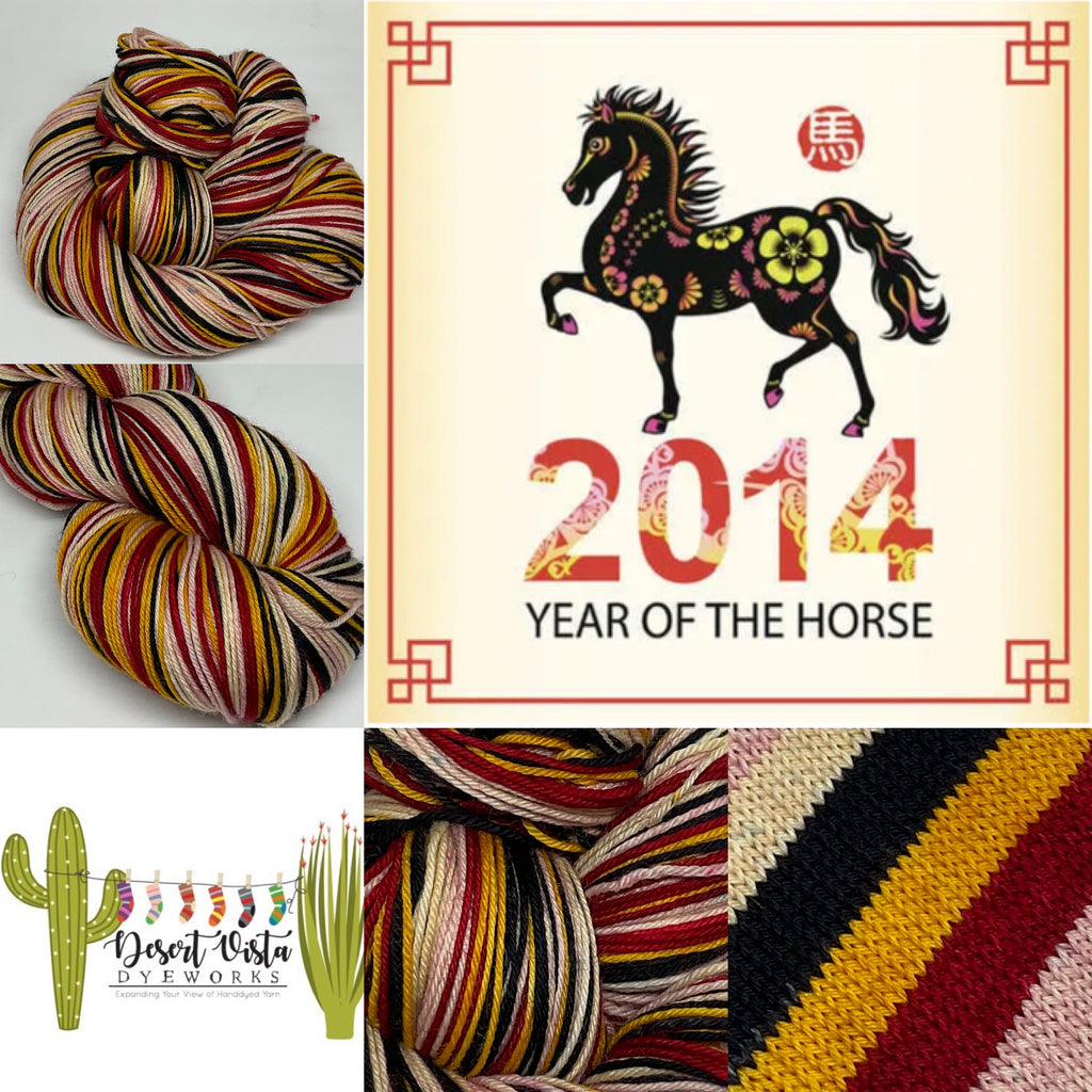 2014: Year of the Horse Five Stripe Self Striping Yarn