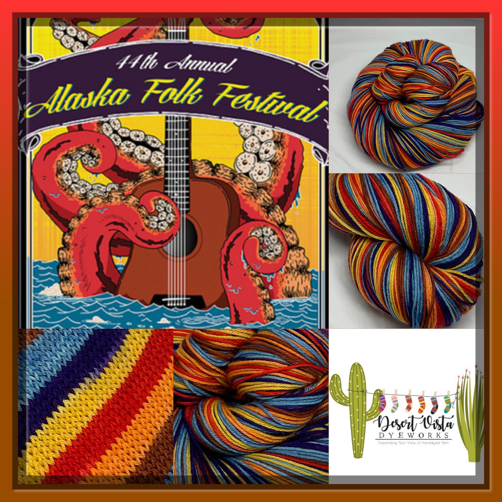 Alaska Music Festival Six Stripe Self Striping Yarn