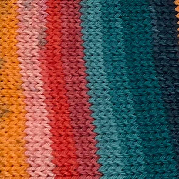 Parasite Eight Stripe Self Striping Yarn with Coordinating Mini Skein