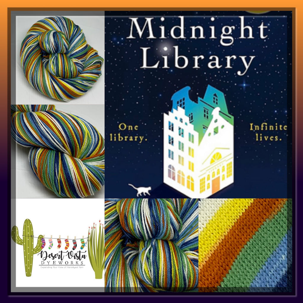 Midnight Library Six Stripe Self Striping Yarn