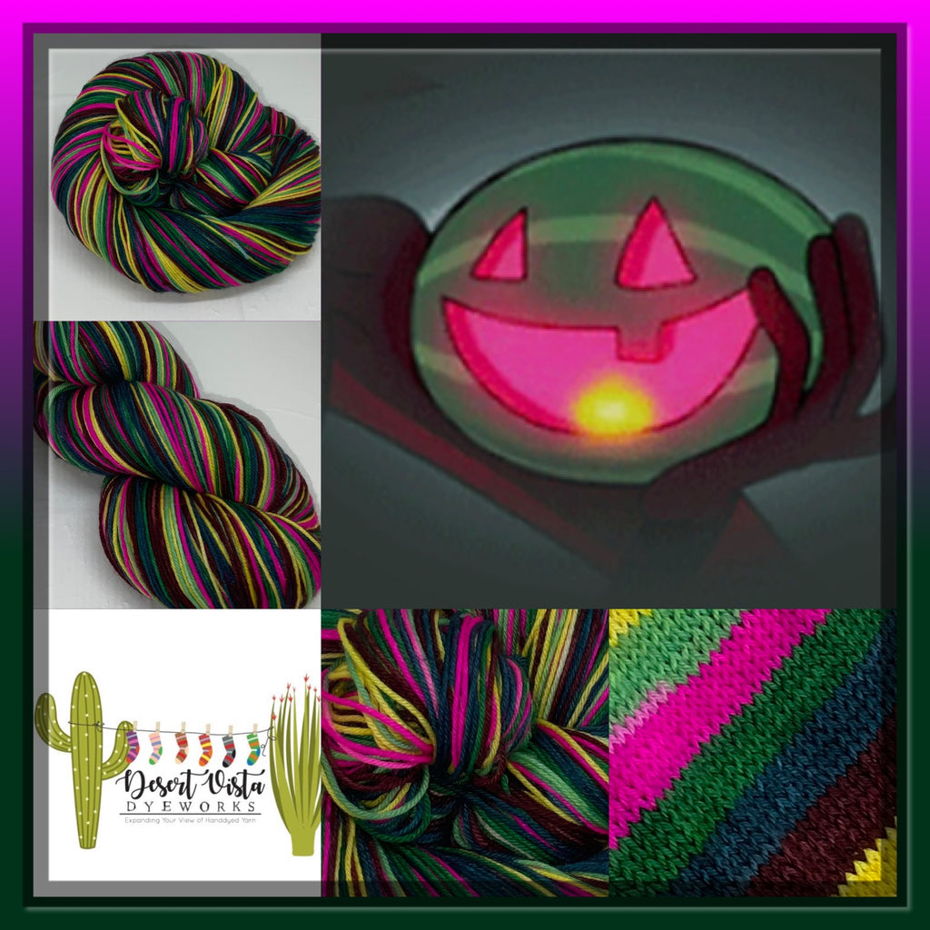 Gravity Falls Spooky Watermelon Six Stripe Self Striping Yarn