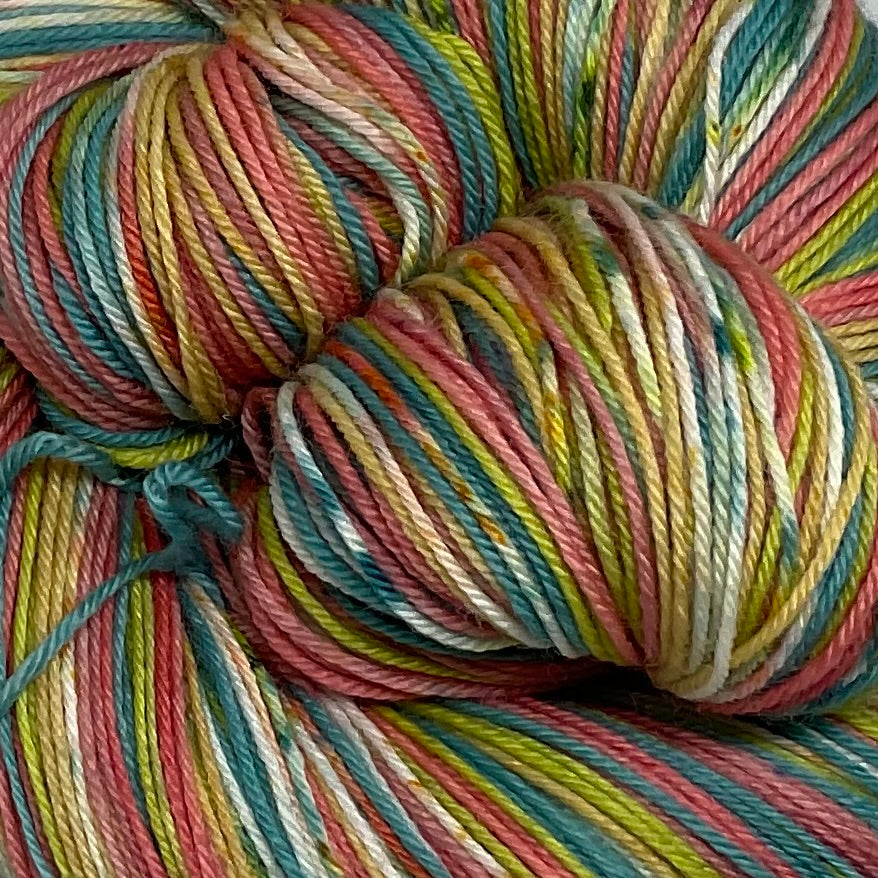 West Coast Summertime Six Stripe Self Striping Yarn