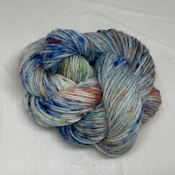 Single Multi Speckled Mini Skein for Toes and Heels Approx. 92 yards
