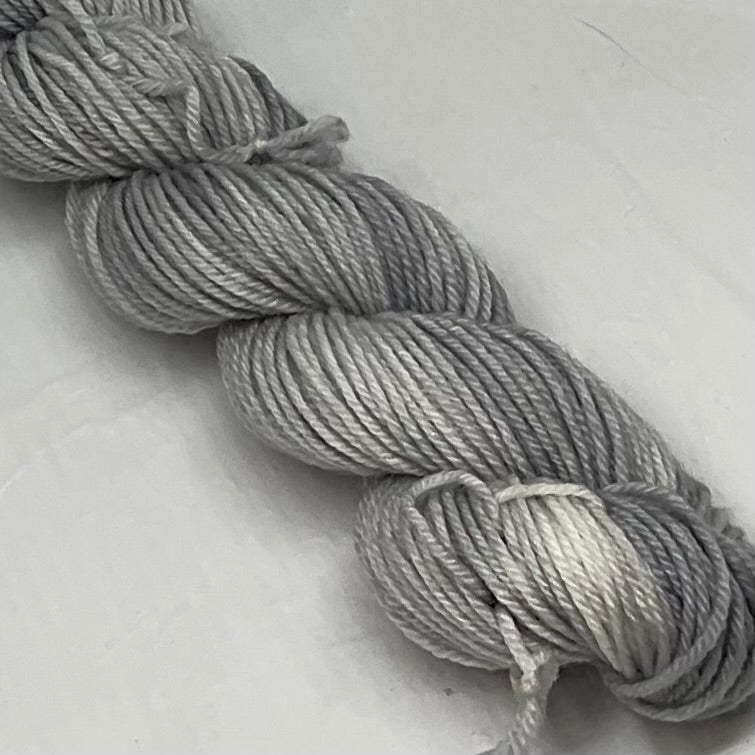 Single Grey Mini Skein for Toes and Heels Approx. 92 yards