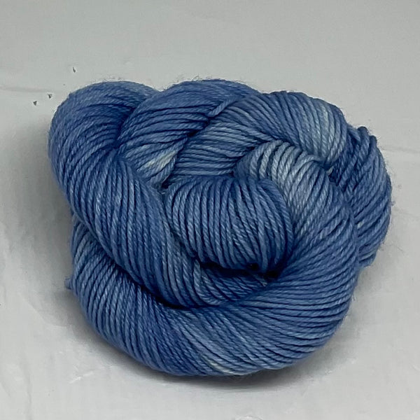 Single Slate Blue Mini Skein for Toes and Heels Approx. 92 yards