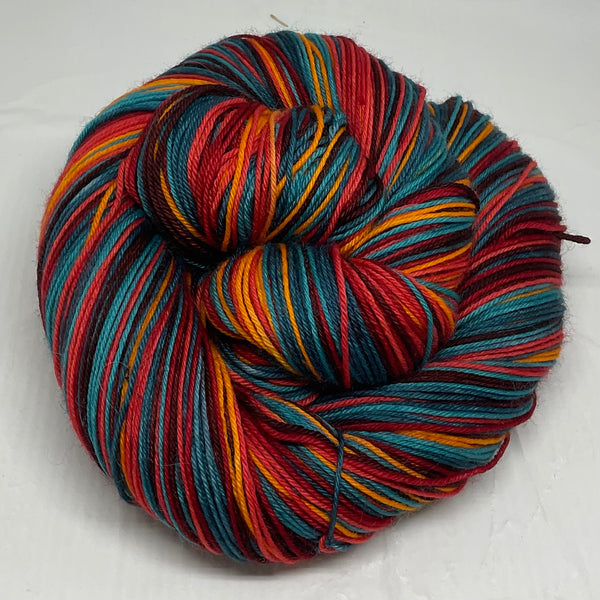 Stranger Things 5 Inspired Six Stripe Self Striping Yarn