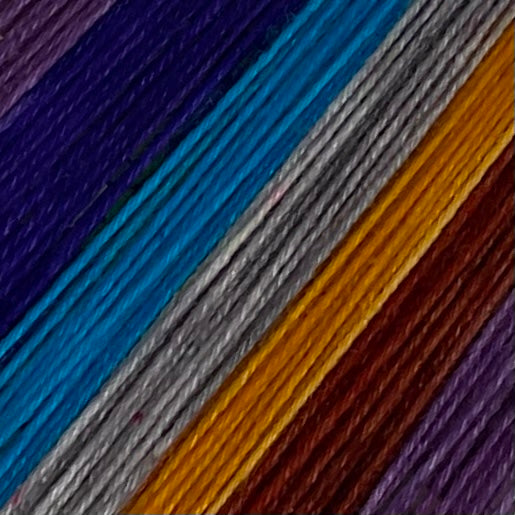 Crystal Six Stripe Self Striping Sock Yarn