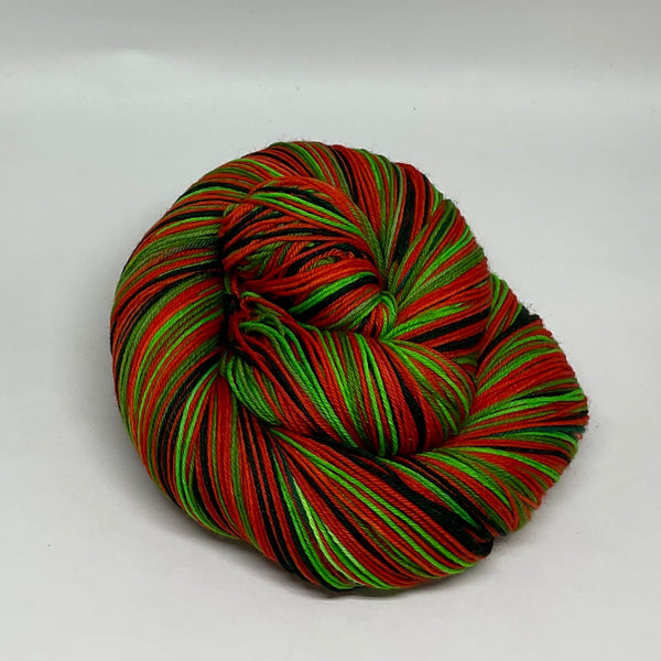 Red Eyed Tree Frog Six Stripe Self Striping Yarn