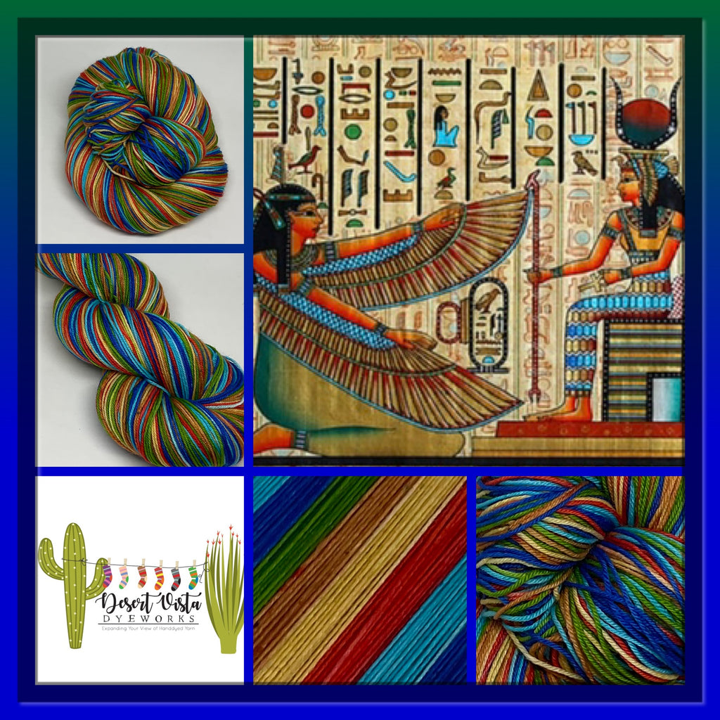 Egyptian Papyrus Six Stripe Self Striping Sock Yarn