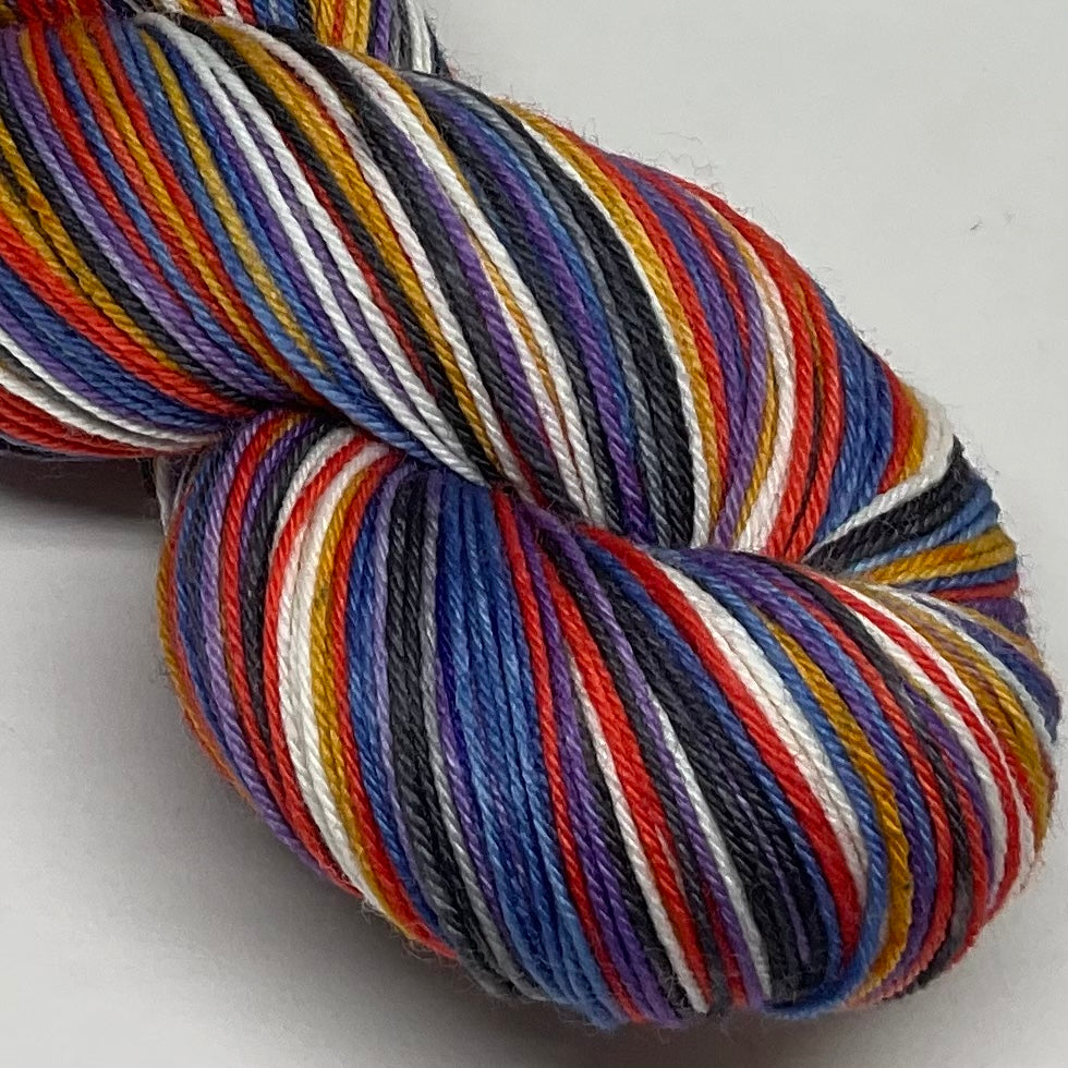 Egyptian Feather Six Stripe Self Striping Yarn