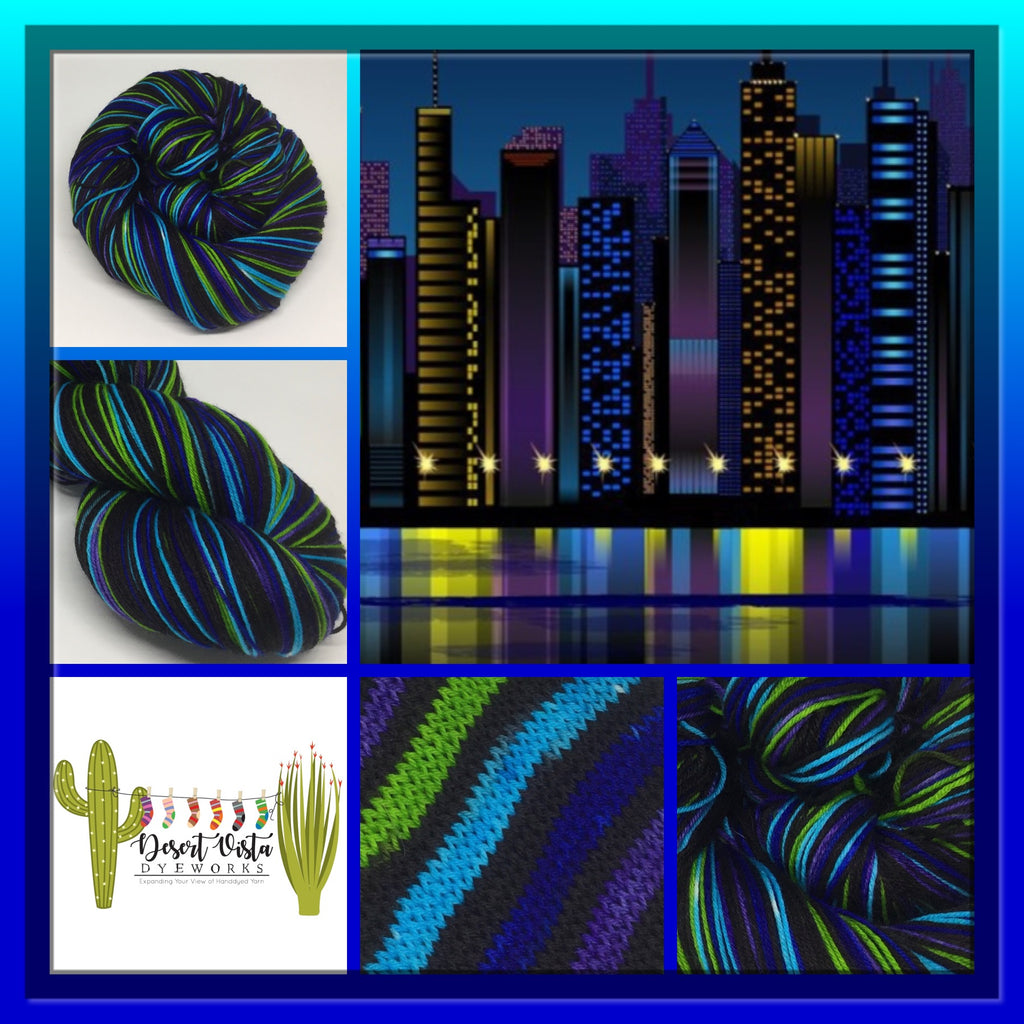 Skyscrapers Eight Stripe Self Striping Yarn