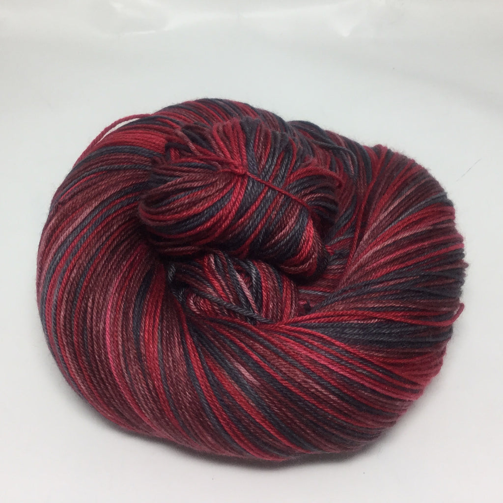 Wine & Roses Three Stripe Self Striping Yarn