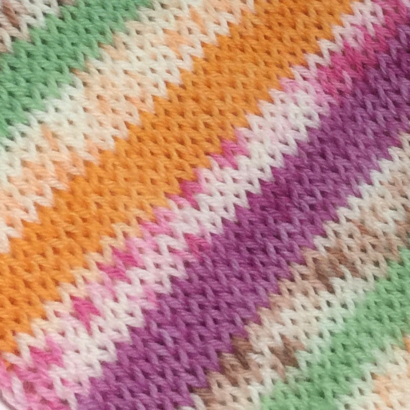 National Ice Cream Month Six Stripe Self Striping Yarn