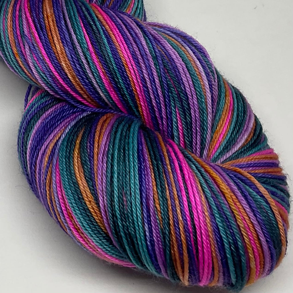 Playing with a Pallette Six Stripe Self Striping Yarn