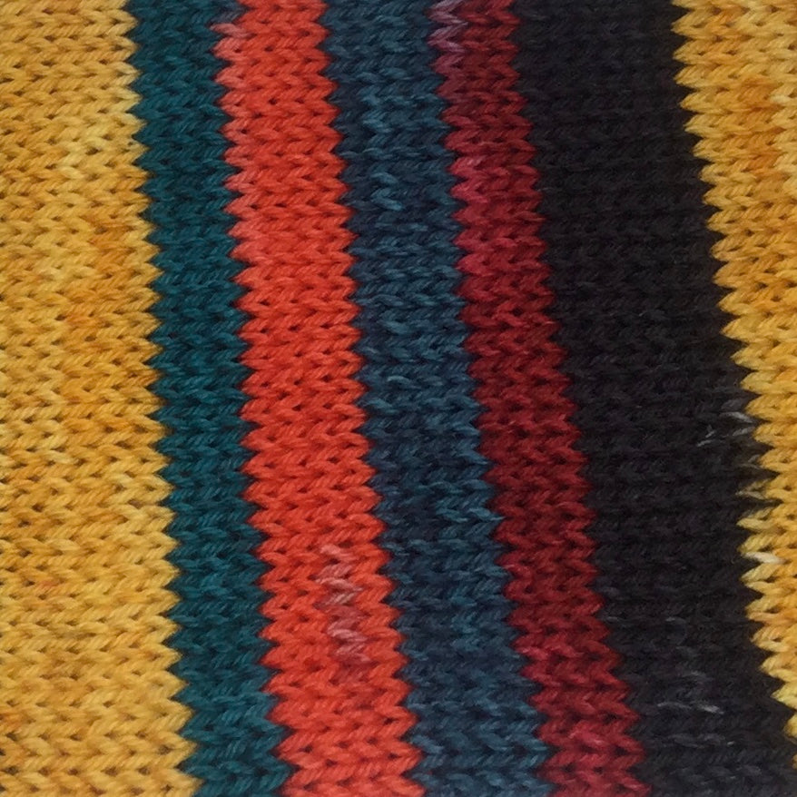 Going to the Drive-In Six Stripe Self Striping Sock Yarn