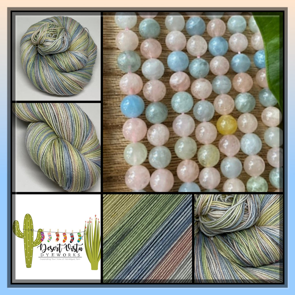 Morganite Five Stripe Self Striping Sock Yarn