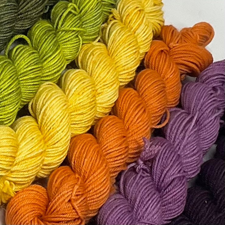 Fall Foliage Mini Skein Set for Toes and Heels Approx. 552 yards