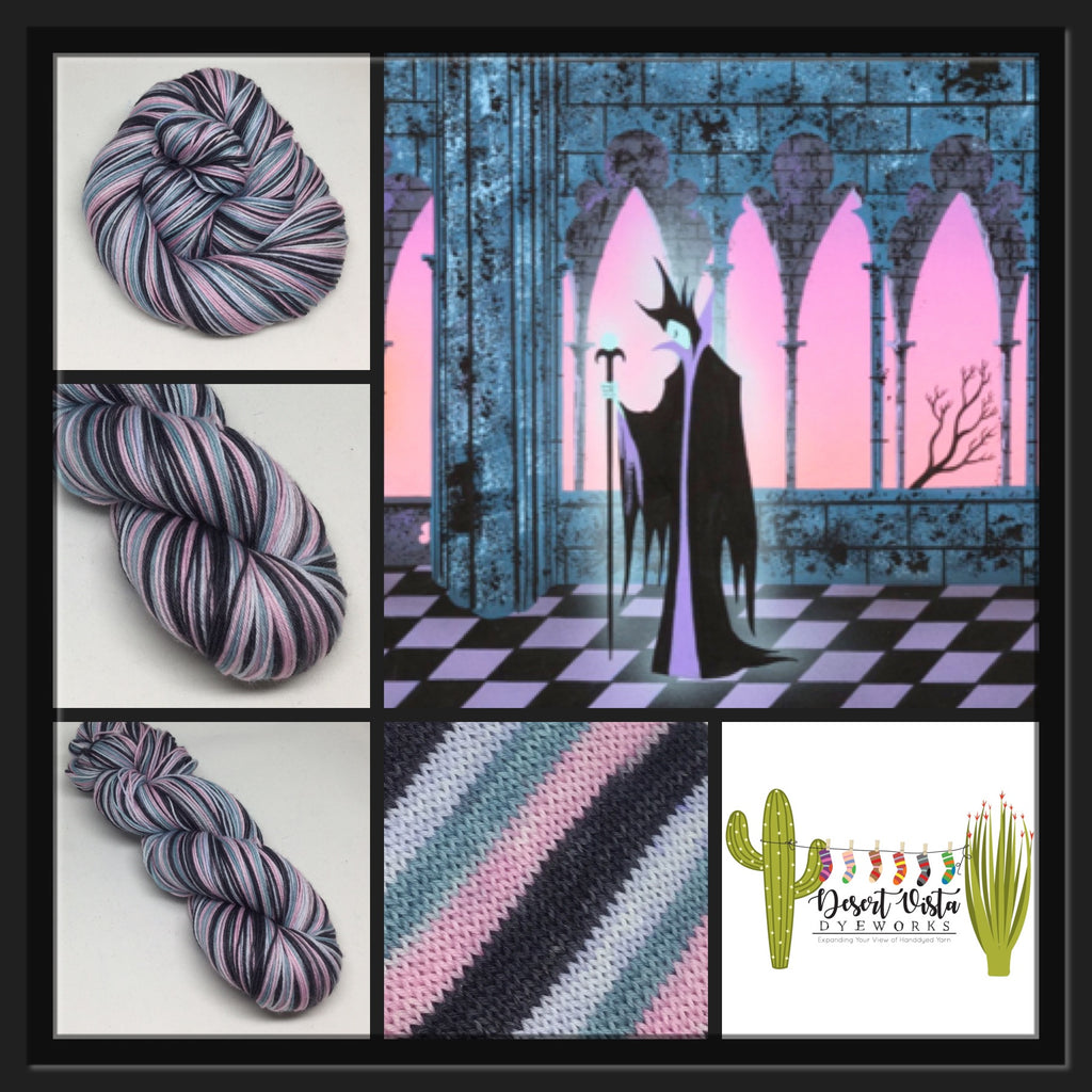 Earl's Maleficent Four Stripe Self Striping Yarn