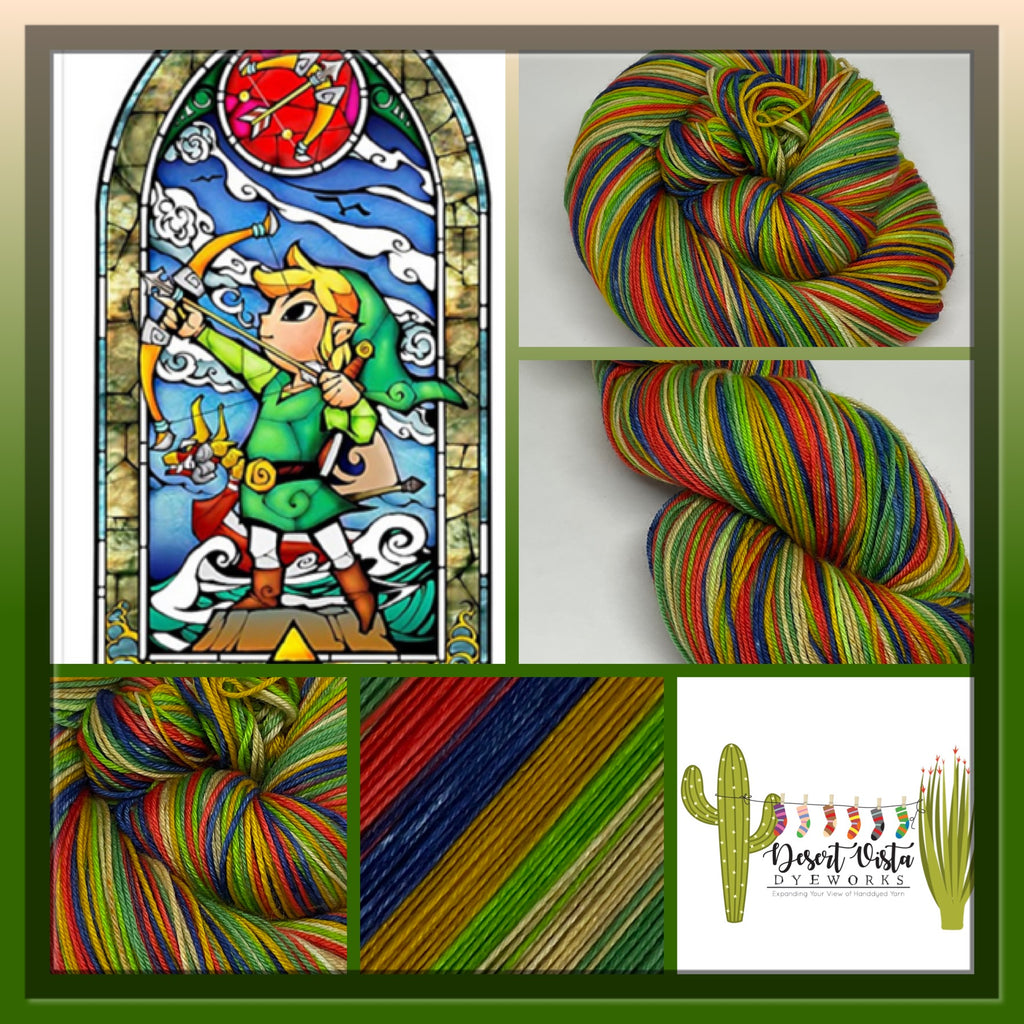 Zelda: 1993 Six Stripe Self Striping Yarn