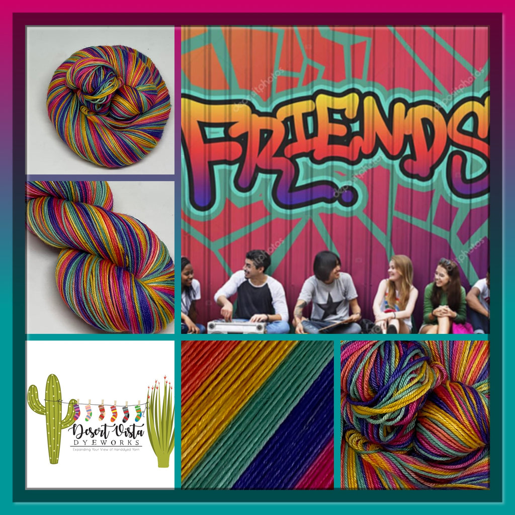 Hanging with Friends Five Stripe Self Striping Yarn