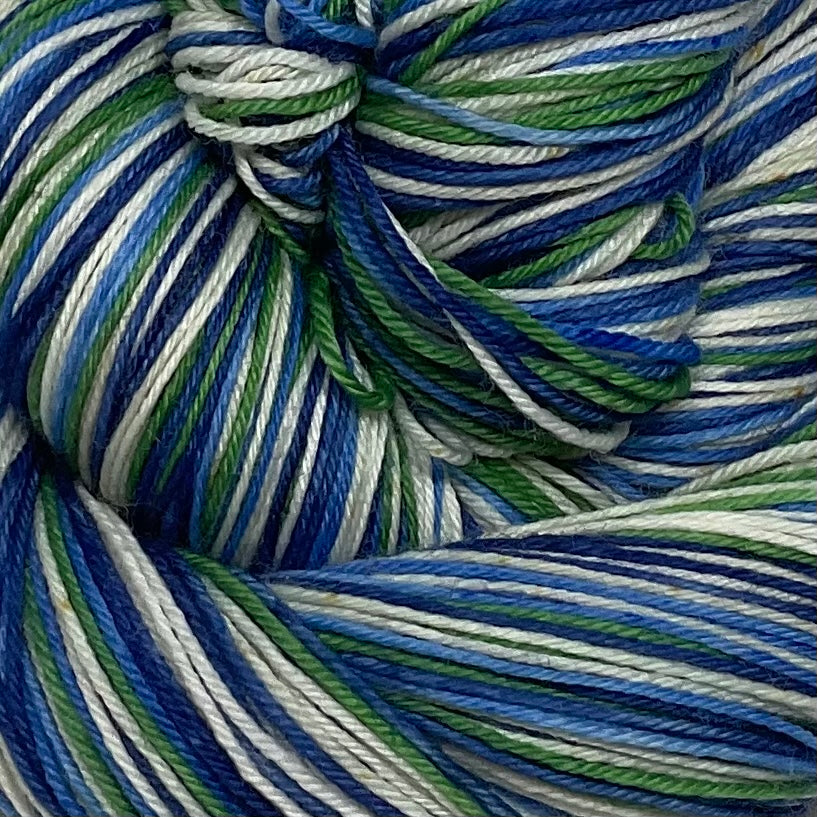 Van Gogh’s Irises Five Stripe Self Striping Yarn on