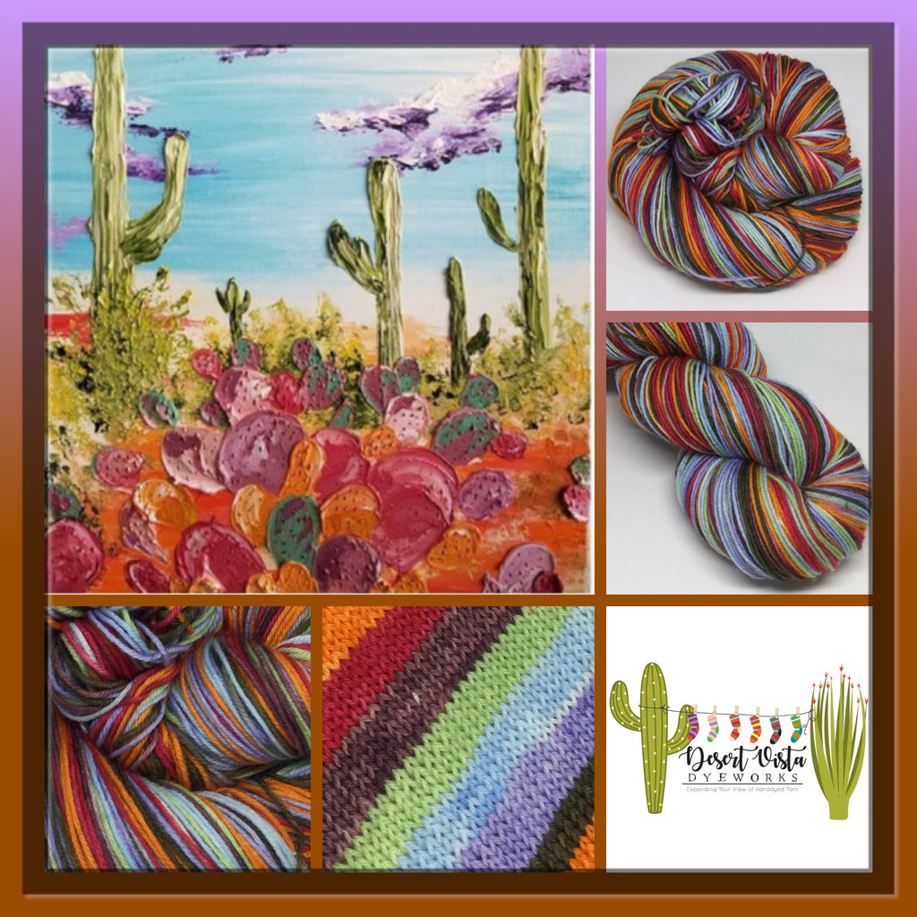 Arizona Landscape Seven Stripe Self Striping Yarn