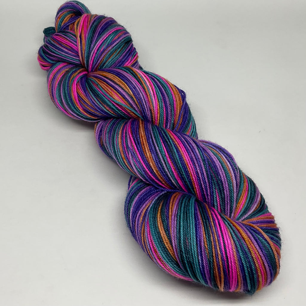 Playing with a Pallette Six Stripe Self Striping Yarn