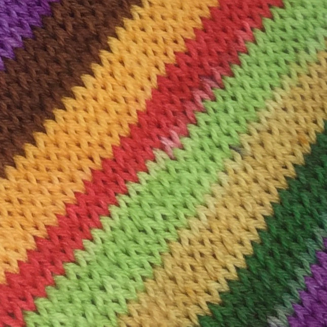 Cheeseburger Seven Stripe Self Striping Yarn