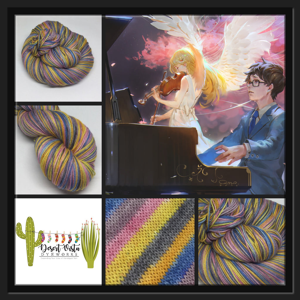 Chopin Ballade Op. 23 No.1 Six Stripe Self Striping Yarn