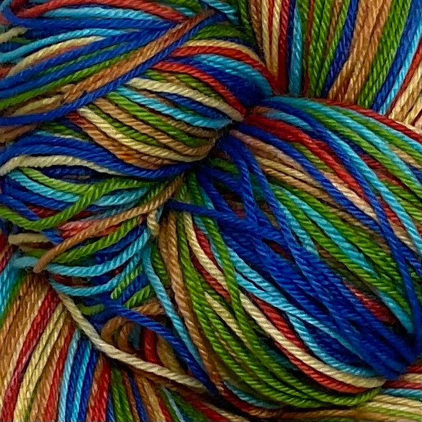 Egyptian Papyrus Six Stripe Self Striping Sock Yarn