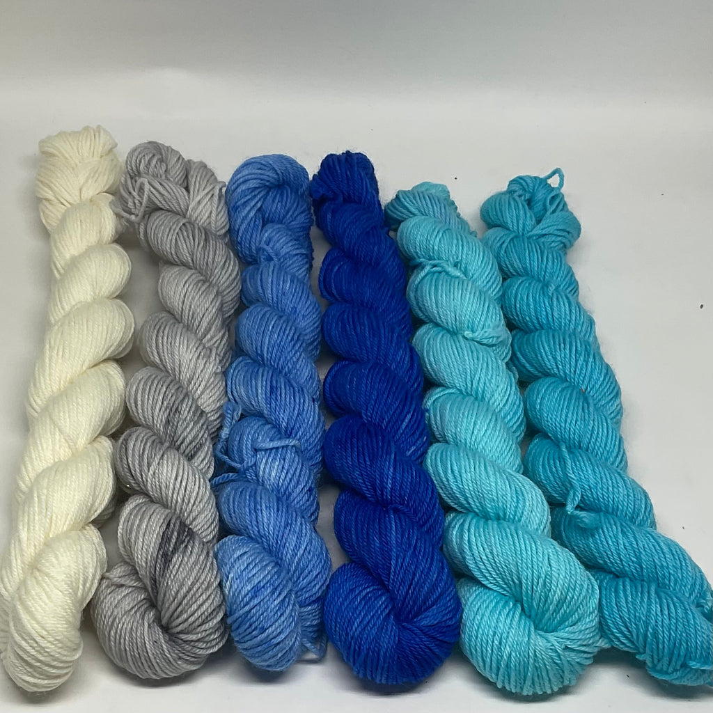 Winter Mini Skein Set for Toes and Heels Approx. 552 yards