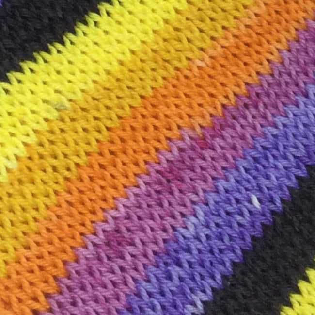 Bohemian Rhapsody Six Stripe Self Striping Sock Yarn