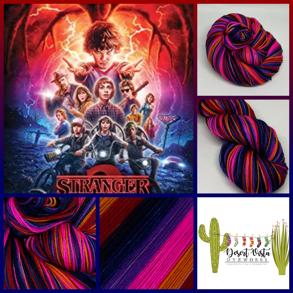 Stranger Things 2 Inspired Six Stripe Self Striping Yarn