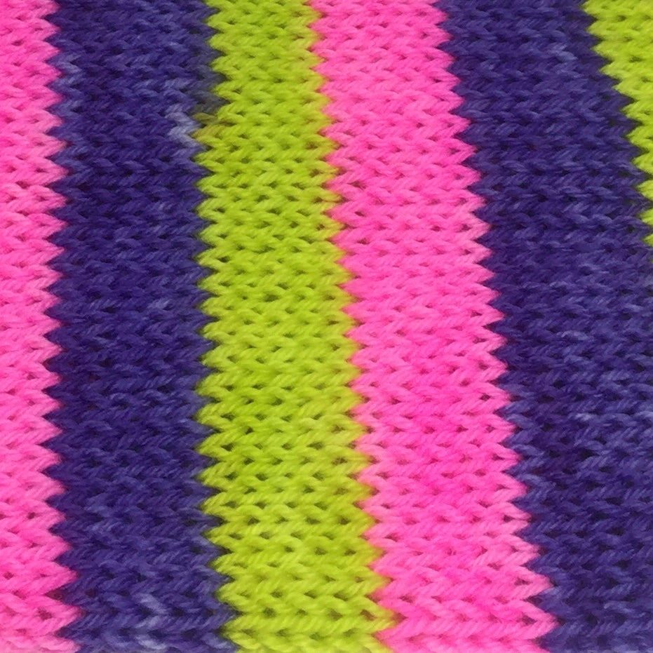 Slurpee Day Three Stripe Self Striping Yarn plus One Mini Skein