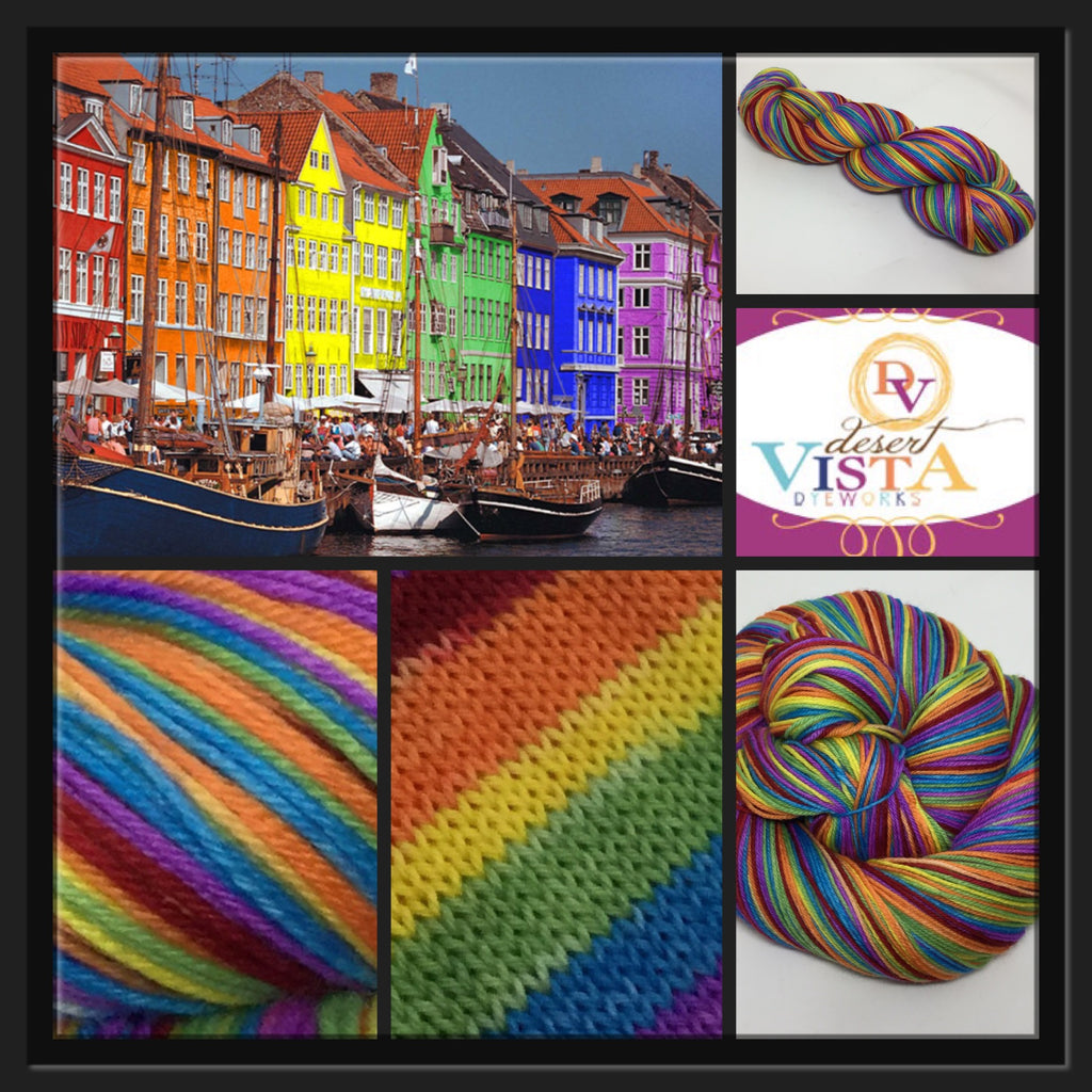 Nyhavn Canal Six Stripe Self Striping Yarn