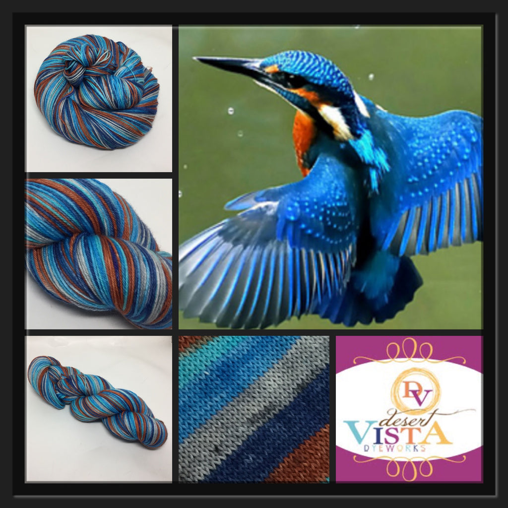 Kingfisher Five Stripe Self Striping Yarn